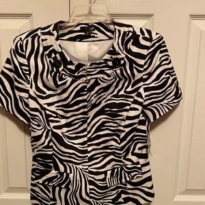 East 5th NWT Zebra Statement Lined Jacket